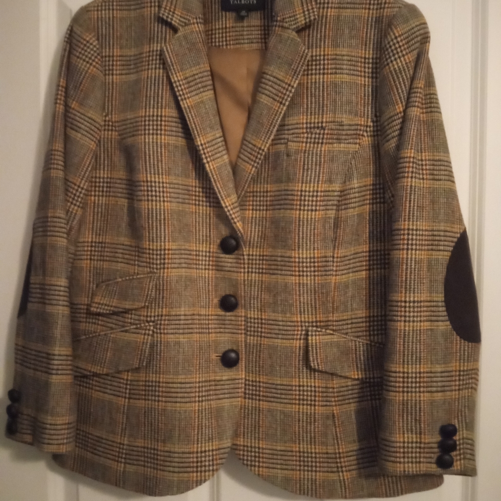 Talbot's plaid blazer